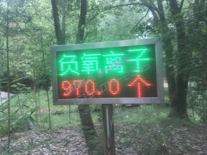 景區(qū)氣溫負(fù)氧離子噪音電子看板